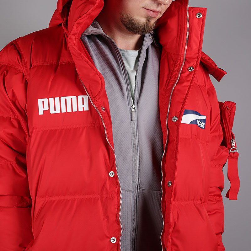 мужской красный пуховик PUMA x Ader Down Coat 57695643 - цена, описание, фото 6